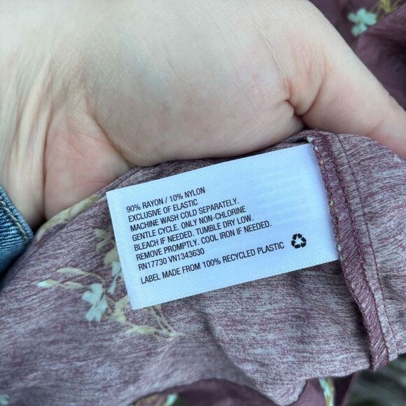 A New Day Purple Floral Tent Dress NWT Small - Picture 5 of 6